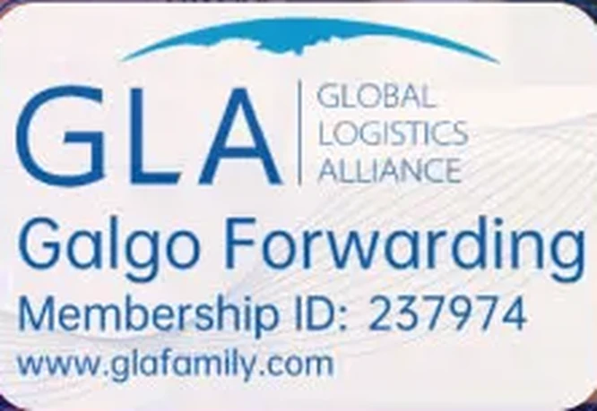 Credencial de socio de Global Logistics Alliance a nombre de Galgo Forwarding, membresía 237974